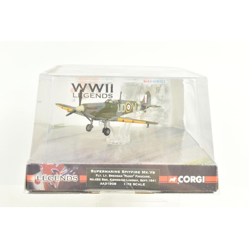 69 - A COLLECTION OF CORGI MILITARY DIECAST MODEL AIRCRAFTS AND TANKS, the first is an Aviation Archive W... 