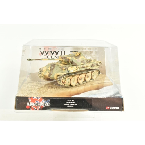 69 - A COLLECTION OF CORGI MILITARY DIECAST MODEL AIRCRAFTS AND TANKS, the first is an Aviation Archive W... 