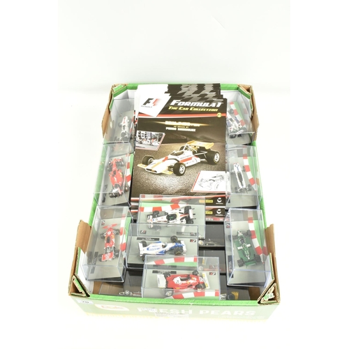 70 - TWO TRAYS OF DISPLAYED FORMULA 1 CARS AND MATCHING FORMULA 1 THE CAR COLLECTION MAGAZINES, a complet... 