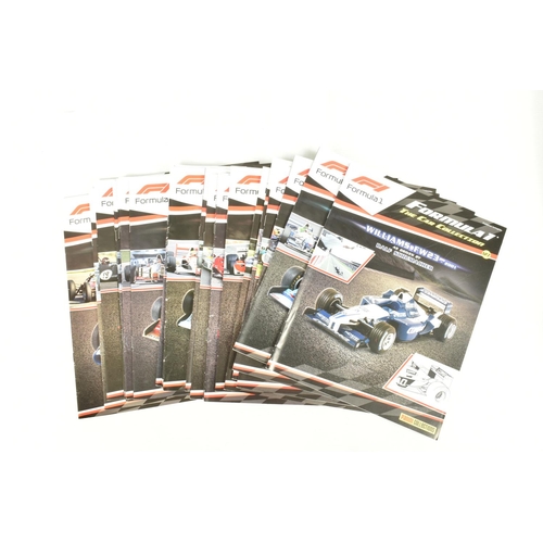 72 - TWO TRAYS OF DISPLAYED FORMULA 1 CARS AND MATCHING FORMULA 1 THE CAR COLLECTION MAGAZINES, an almost... 