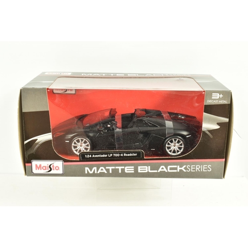 73 - TEN BOXED 1:24 SCALE DIECAST MODEL SPORT CARS, to include a  MotorMax Pagani 2012 Huayra Roadster in... 