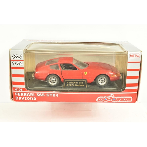 73 - TEN BOXED 1:24 SCALE DIECAST MODEL SPORT CARS, to include a  MotorMax Pagani 2012 Huayra Roadster in... 