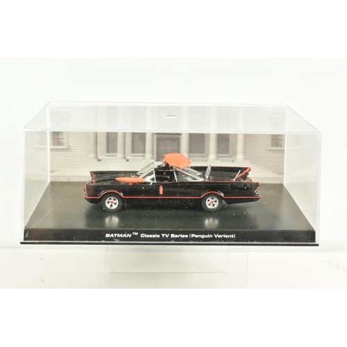 76 - A COLLECTION OF TWENTY-FIVE BATMAN AUTOMOBILIA MODELS AND TWENTY THREE MATCHING MAGAZINES, matching ... 