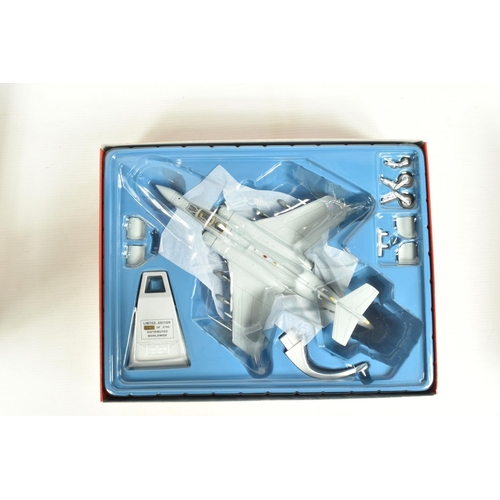 83 - THREE BOXED CORGI AVIATION ARCHIVE 1:72 SCALE MODEL AIRCRAFTS, to include a HS Buccaneer No. 208 Sqn... 