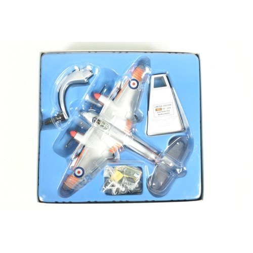 84 - FIVE BOXED CORGI AVIATION ARCHIVE 1:72 SCALE MODEL AIRCRAFTS, to include a Gloster Meteor F.Mk.8, it... 