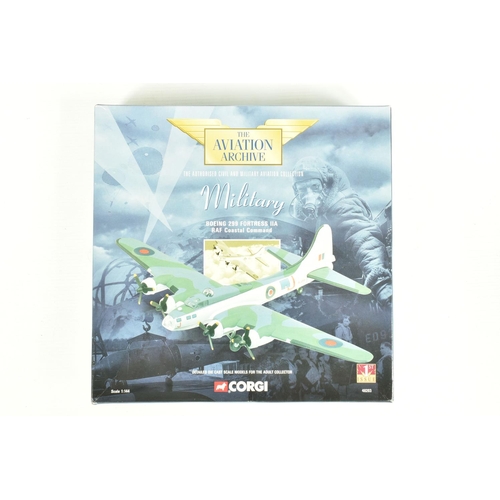 85 - FIVE BOXED 1:44 SCALE CORGI AVIATION ARCHIVE DIECAST MOEL MILITARY AIRCRAFTS, the first is a first i... 