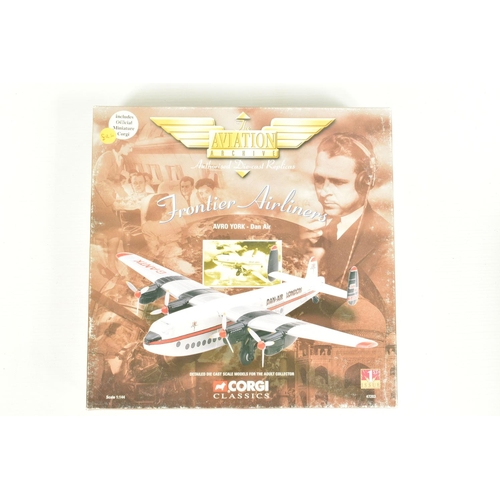 86 - FIVE BOXED 1:44 SCALE CORGI CLASSICS AVIATION ARCHIVE DIECAST MODEL AIRCRAFTS, comprised of four Fro... 