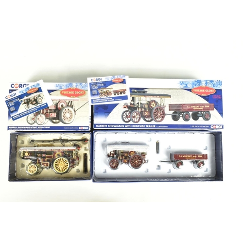 88 - A BOX CONTAINING A VARIETY OF CORGI VINTAGE DIECAST MODEL VEHICLES, to include a Vintage Glory limit... 