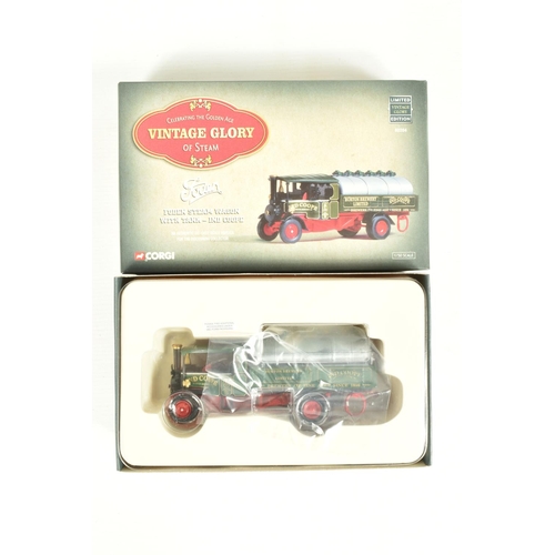 89 - EIGHT LIMITED EDITION CORGI VINTAGE GLORY OF STEAM DIECAST MODELS, the first is a 1:50 scale limited... 