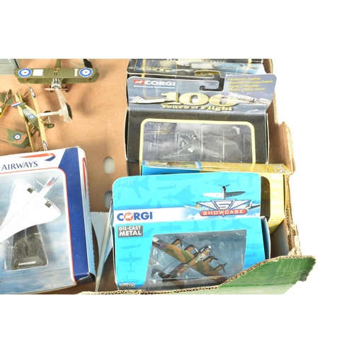 99 - A QUANTITY OF BOXED AND UNBOXED MODERN CORGI MILITARY AND AIRCRAFT MODELS, to include WWI 1914 - 191... 