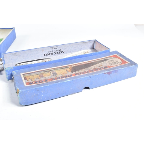 106 - A BOXED DINKY TOYS AEROPLANES GIFT SET, No.40, in the blue box with red and green label to lid, red ... 