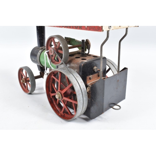 110 - AN UNBOXED MAMOD LIVE STEAM TRACTION ENGINE, No.TE1, not tested, playworn condition and has been fir... 