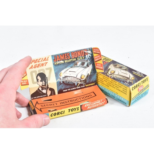 111 - A BOXED CORGI TOYS JAMES BOND ASTON MARTIN DB5, No.261, working features, very lightly playworn cond... 