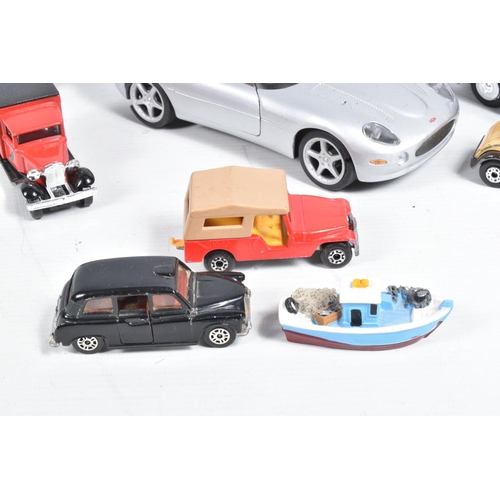 116 - A QUANTITY OF ASSORTED BOXED MODERN DIECAST VEHICLES, to include limited edition Corgi Vanguards inc... 