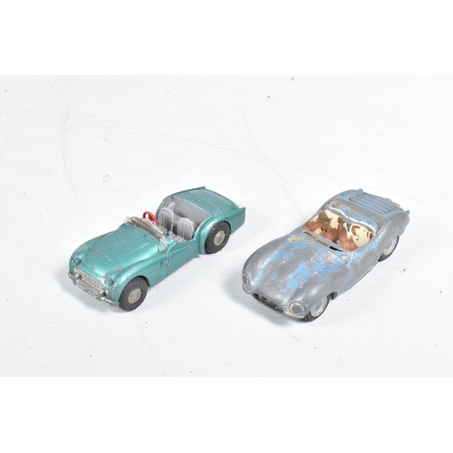 119 - A QUANTITY OF UNBOXED AND ASSORTED PLAYWORN TRI-ANG SPOT-ON DIECAST VEHICLES, to include Bentley Con... 