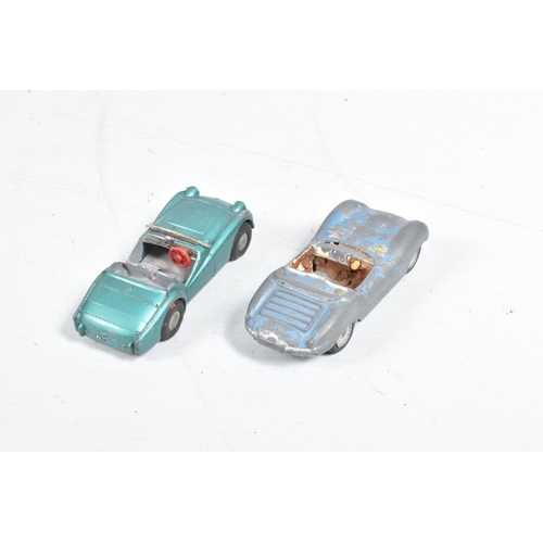 119 - A QUANTITY OF UNBOXED AND ASSORTED PLAYWORN TRI-ANG SPOT-ON DIECAST VEHICLES, to include Bentley Con... 