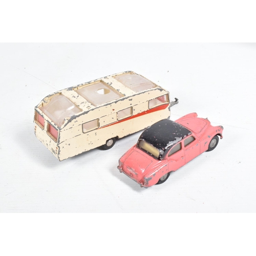 119 - A QUANTITY OF UNBOXED AND ASSORTED PLAYWORN TRI-ANG SPOT-ON DIECAST VEHICLES, to include Bentley Con... 