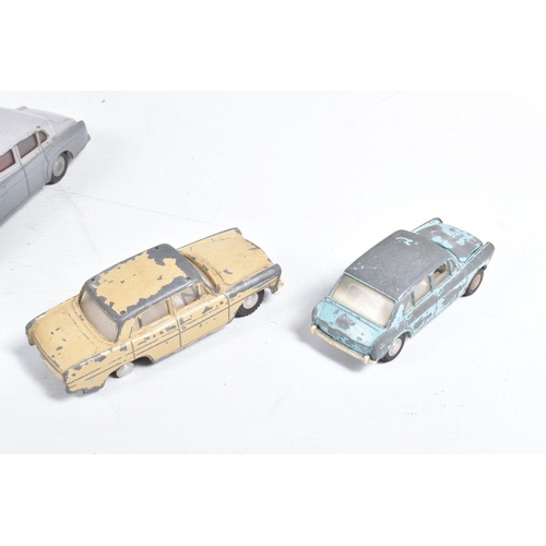 119 - A QUANTITY OF UNBOXED AND ASSORTED PLAYWORN TRI-ANG SPOT-ON DIECAST VEHICLES, to include Bentley Con... 