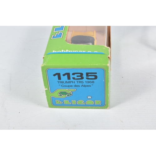 127 - FIVE BOXED MODEL VEHICLES, to include three boxed spark models and two boxed Eligor models, the firs... 