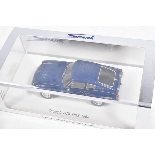 127 - FIVE BOXED MODEL VEHICLES, to include three boxed spark models and two boxed Eligor models, the firs... 