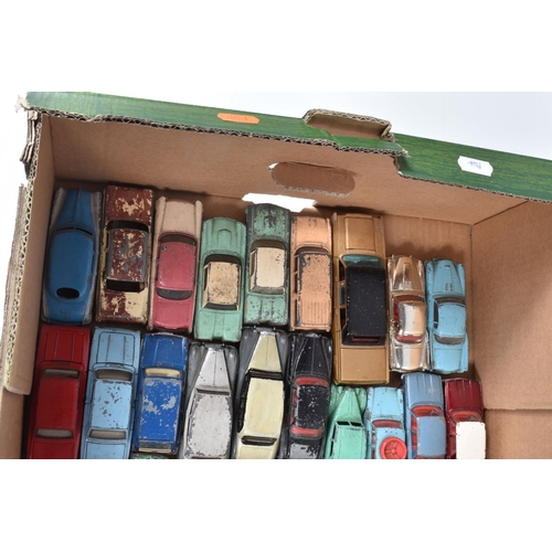 130 - A QUANTITY OF BOXED AND UNBOXED ASSORTED PLAYWORN DIECAST VEHICLES,  majority are Dinky and Corgi ca... 