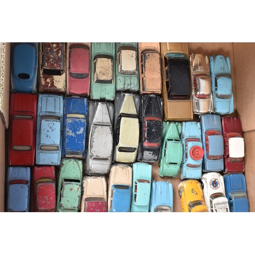 130 - A QUANTITY OF BOXED AND UNBOXED ASSORTED PLAYWORN DIECAST VEHICLES,  majority are Dinky and Corgi ca... 