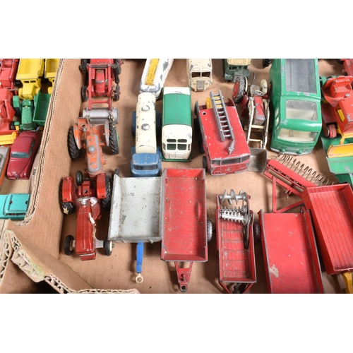 131 - A QUANTITY OF UNBOXED AND ASSORTED PLAYWORN DIECAST VEHICLES, to include Dinky Supertoys Foden FG Fl... 