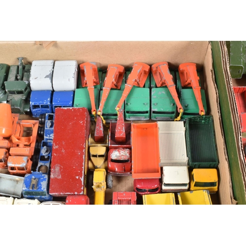 131 - A QUANTITY OF UNBOXED AND ASSORTED PLAYWORN DIECAST VEHICLES, to include Dinky Supertoys Foden FG Fl... 