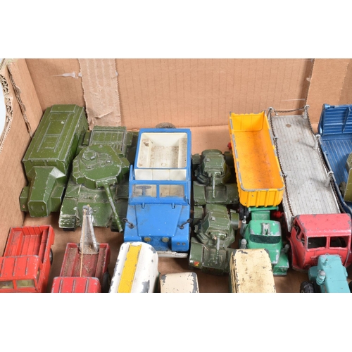 131 - A QUANTITY OF UNBOXED AND ASSORTED PLAYWORN DIECAST VEHICLES, to include Dinky Supertoys Foden FG Fl... 