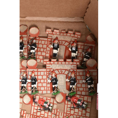 135 - A QUANTITY OF CARDED SETS OF CHERILEA HOLLOWCAST LEAD SOLDIER FIGURES, all are Guardsmen or kilted P... 