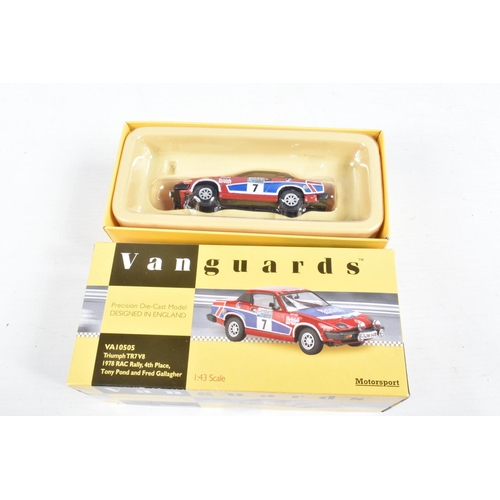 144 - TWELVE BOXED 1:43 SCALE MODEL DIECAST TRIUMPH TR7 SPORT CARS, to include a  TR7 V8 Manx Rally 1978 T... 