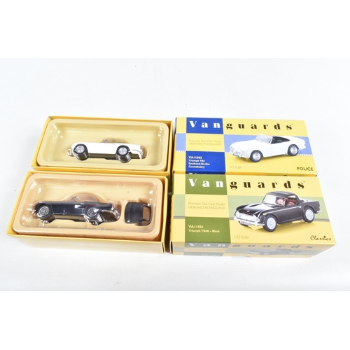 145 - ELEVEN 1:43 SCALE BOXED MODEL DIECAST TRIUMPH TR4 SPORT CARS, to include a Vanguards TR4 Open Top LC... 