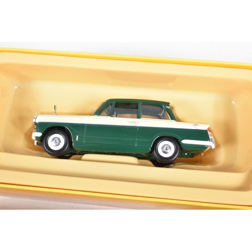 151 - FOURTEEN BOXED 1:43 SCALE DIECAST VANGUARDS TRIUMPH HERALD MODELS, to include a Grey, item no. 644VA... 