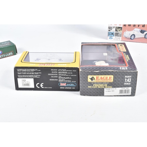 152 - SIXTEEN BOXED 1:43 SCALE DIECAST TRIUMPH TR3 and TR2 MODELS, to include  a Vanguards TR3A Open Top i... 