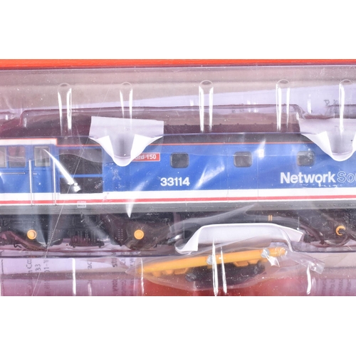 162 - A BOXED OO GAUGE HELJAN MODEL RAILWAY LOCOMOTIVE, Class 33, no. 33114 in Network SouthEast Blue, ite... 