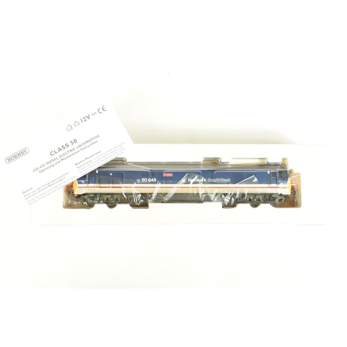 236 - A BOXED OO GAUGE HORNBY MODEL RAILWAYS DIESEL ELECTRIC LOCOMOTIVE, Class 50 Co-Co, no. 50045 'Achill... 