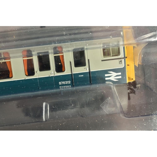 255 - A BOXED OO GAUGE BACHMANN BRANCHLINE FOUR CAR, Class 438, Unit 8022, BR Blue and Grey NSE Branding, ... 