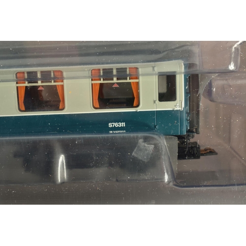 255 - A BOXED OO GAUGE BACHMANN BRANCHLINE FOUR CAR, Class 438, Unit 8022, BR Blue and Grey NSE Branding, ... 