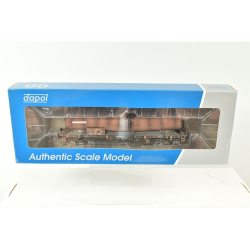 256 - SIX BOXED OO GAUGE DAPOL WAGONS, to include two Silver Bullet NACCO livery, no. 3780 7898 042-2 - We... 