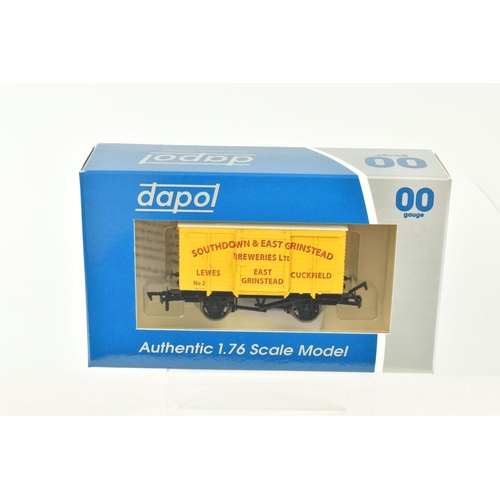 258 - TWELVE BOXED OO GAUGE DAPOL WAGONS AND TANKS, to include two Ashlands Crewkerne Cider Tanks,  a W.J.... 