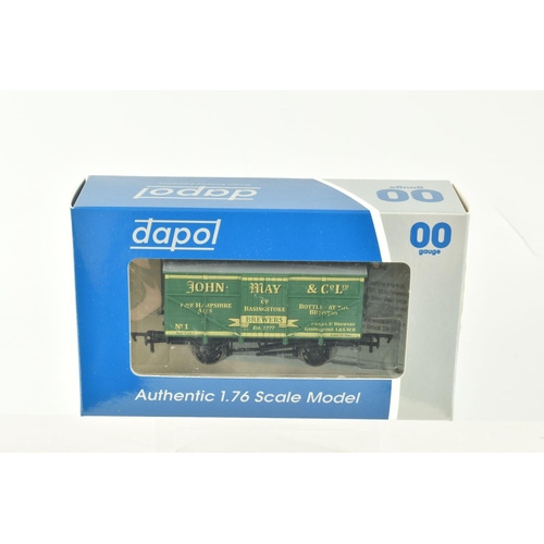 258 - TWELVE BOXED OO GAUGE DAPOL WAGONS AND TANKS, to include two Ashlands Crewkerne Cider Tanks,  a W.J.... 