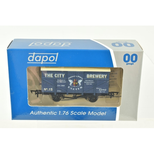 258 - TWELVE BOXED OO GAUGE DAPOL WAGONS AND TANKS, to include two Ashlands Crewkerne Cider Tanks,  a W.J.... 