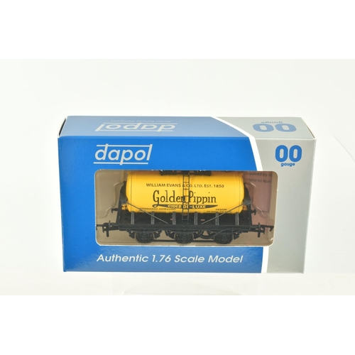 258 - TWELVE BOXED OO GAUGE DAPOL WAGONS AND TANKS, to include two Ashlands Crewkerne Cider Tanks,  a W.J.... 