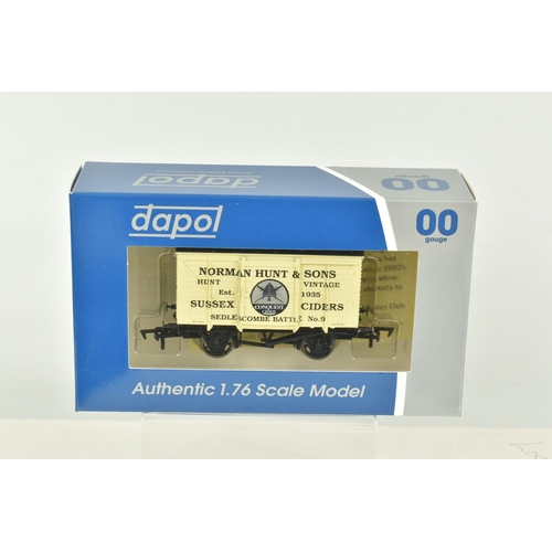 259 - ELEVEN BOXED OO GAUGE DAPOL WAGONS, to include three Norman Hunt & Sons Vintage Ciders no. 9, two Al... 