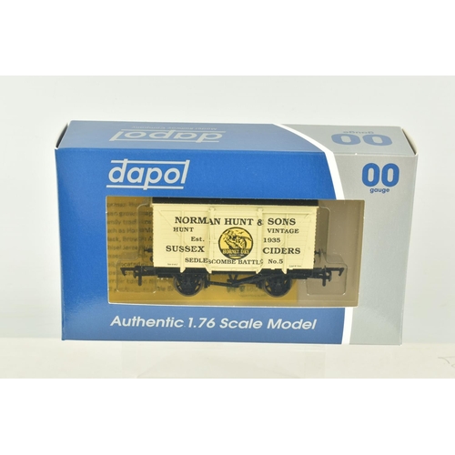 259 - ELEVEN BOXED OO GAUGE DAPOL WAGONS, to include three Norman Hunt & Sons Vintage Ciders no. 9, two Al... 