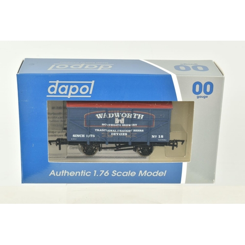 260 - TEN BOXED OO GAUGE DAPOL WAGONS AND TANKS, to include two Plymouth Breweries no. 61 wagons, three As... 