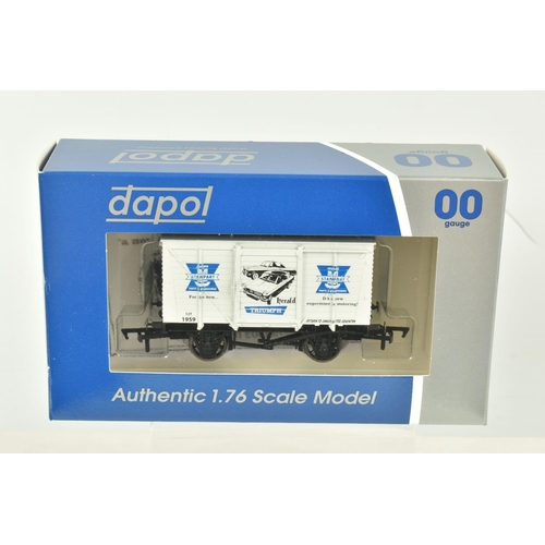 261 - SIXTEEN BOXED OO GAUGE DAPOL WAGONS AND TANKS, to include six Triumph Closed Goods Wagons '60th Anni... 