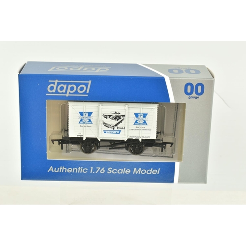 261 - SIXTEEN BOXED OO GAUGE DAPOL WAGONS AND TANKS, to include six Triumph Closed Goods Wagons '60th Anni... 