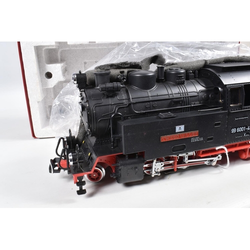 265 - A BOXED LGB G GAUGE CLASS 99 2-6-2T LOCOMOTIVE, 'Tweed Valley' No.6001-4 in D.R. black livery (23802... 