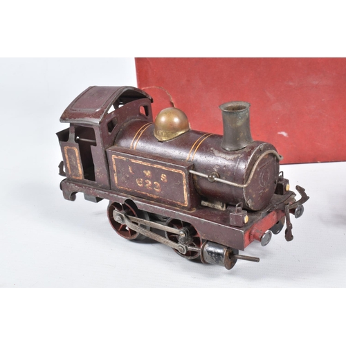 270 - A BOXED HORNBY O GAUGE NO.501 LOCOMOTIVE, No.5600, L.M.S. maroon livery (sans serif version), missin... 